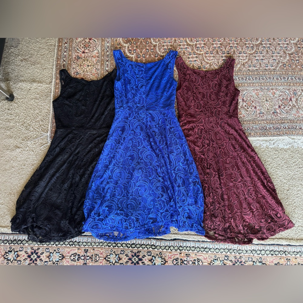 Dressy Star Lace Dress Size Small Bundle Of 3 - Picture 4 of 16